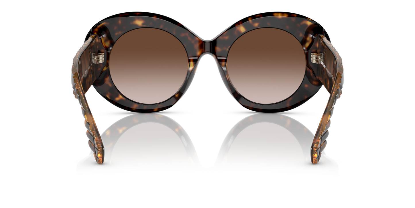 Burberry Sunglasses Dark Havana Brown | BURBERRY BE4370U Margot Dark Havana-Brown Gradient