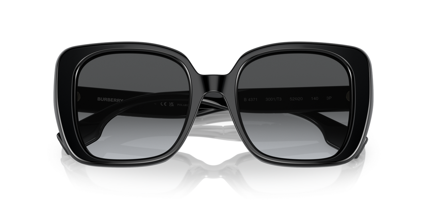 משקפי שמש של ברברי קוטב שחור-אפור | BURBERRY BE4371 Helena Black-Grey Polar