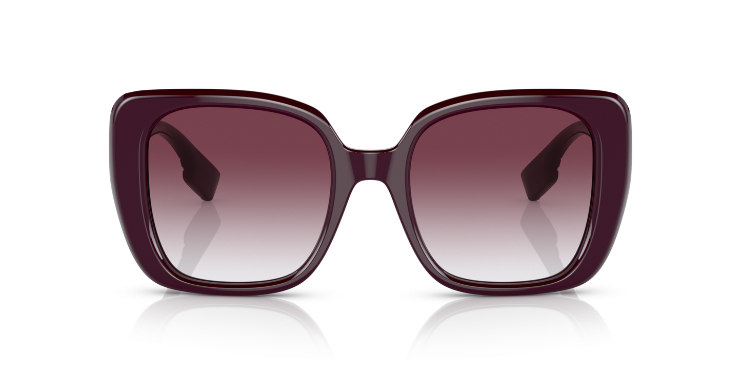 משקפי שמש בורברי שיפוע בורדו-ויולט | BURBERRY BE4371 Helena Bordeaux-Violet Gradient