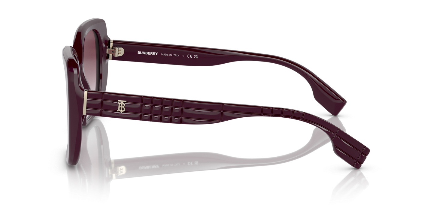 משקפי שמש בורברי שיפוע בורדו-ויולט | BURBERRY BE4371 Helena Bordeaux-Violet Gradient