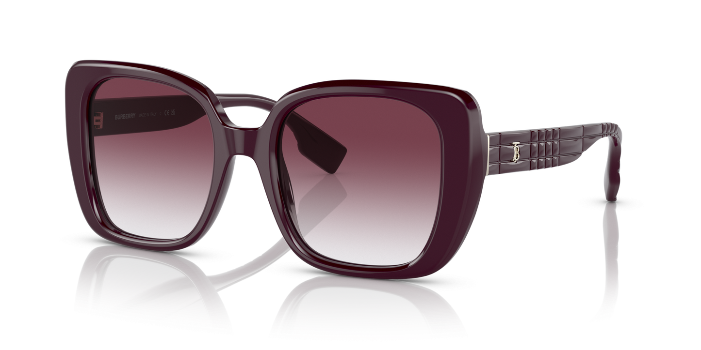 משקפי שמש בורברי שיפוע בורדו-ויולט | BURBERRY BE4371 Helena Bordeaux-Violet Gradient