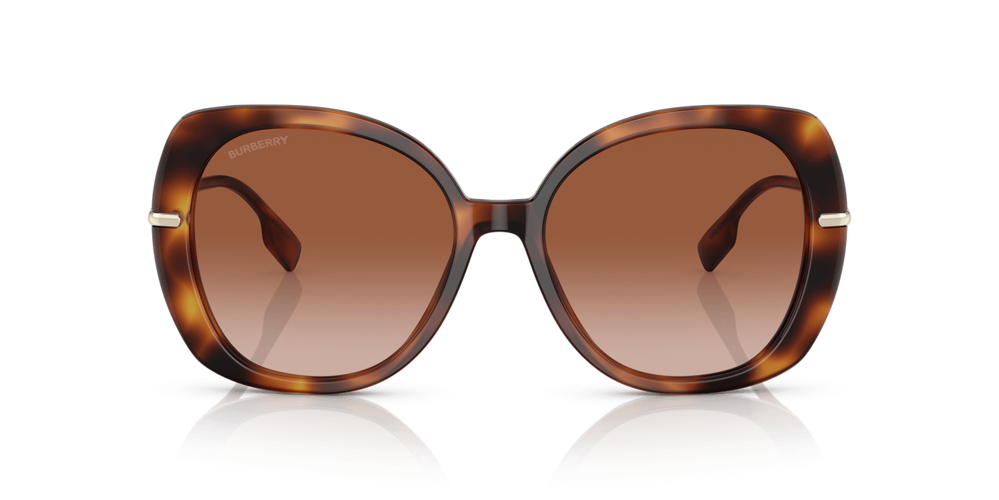 Burberry Sunglasses Light Havana-Brown Gradient | BURBERRY BE4374 Eugenie Light Havana-Brown Gradient