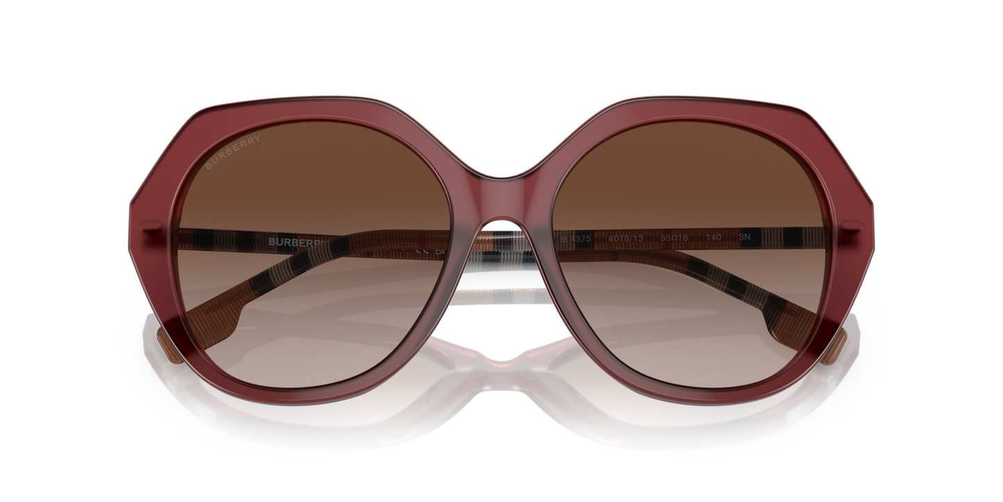 Burberry Sunglasses Bordeaux-Brown Gradient | BURBERRY BE4375 Vanessa Bordeaux-Brown Gradient