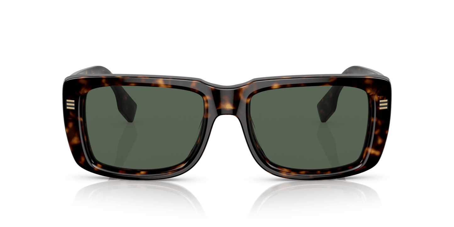 משקפי שמש בורברי כהה הוואנה-ירוק כהה | BURBERRY BE4376U Jarvis Dark Havana-Dark Green