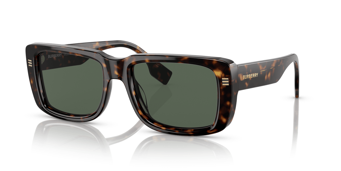 משקפי שמש בורברי כהה הוואנה-ירוק כהה | BURBERRY BE4376U Jarvis Dark Havana-Dark Green