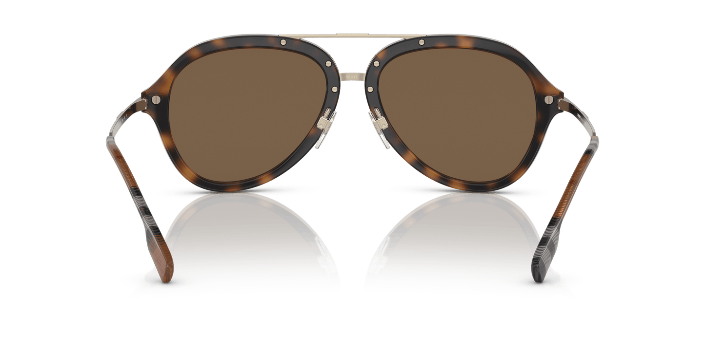 משקפי שמש בורברי כהה הוואנה-חום כהה | BURBERRY BE4377 Jude Dark Havana-Dark Brown