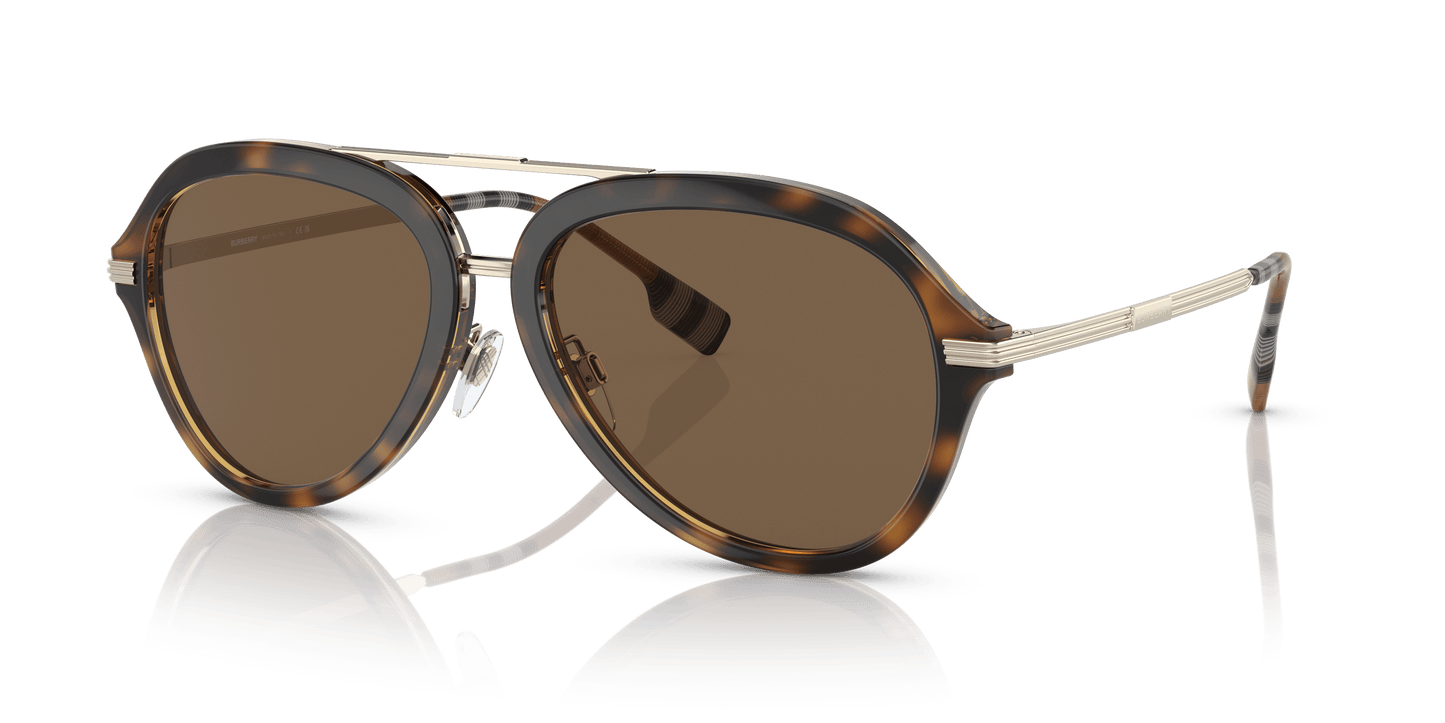 משקפי שמש בורברי כהה הוואנה-חום כהה | BURBERRY BE4377 Jude Dark Havana-Dark Brown