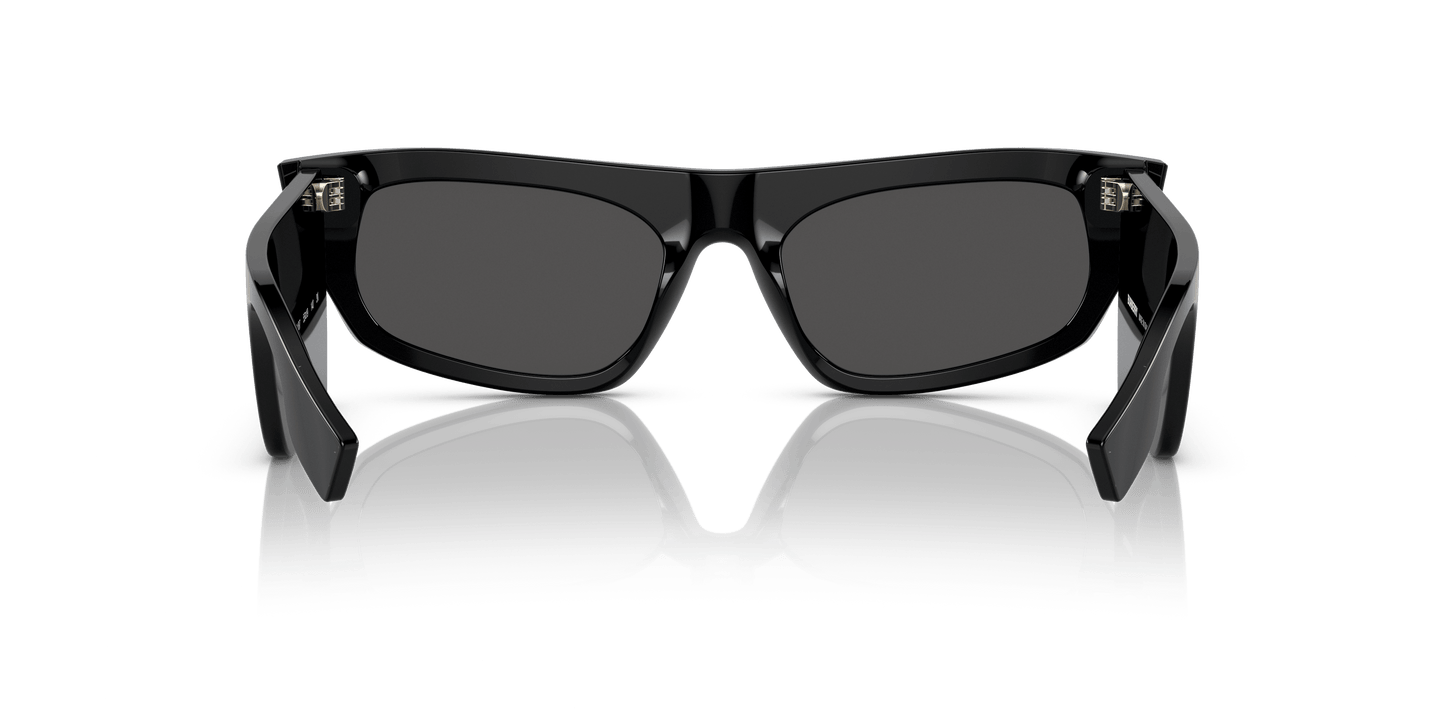 משקפי שמש בורברי שחור-אפור כהה | BURBERRY BE4385 Palmer Black-Dark Grey