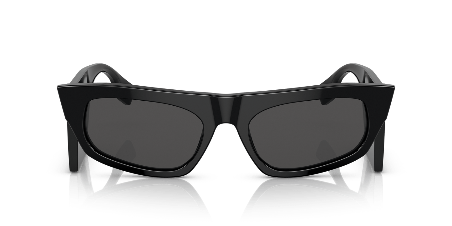 משקפי שמש בורברי שחור-אפור כהה | BURBERRY BE4385 Palmer Black-Dark Grey