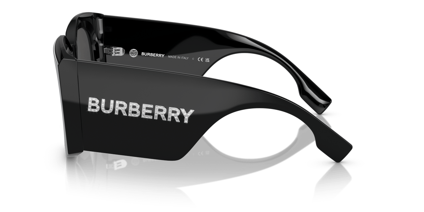 משקפי שמש בורברי שחור-אפור כהה | BURBERRY BE4388U Madeline Black-Dark Grey