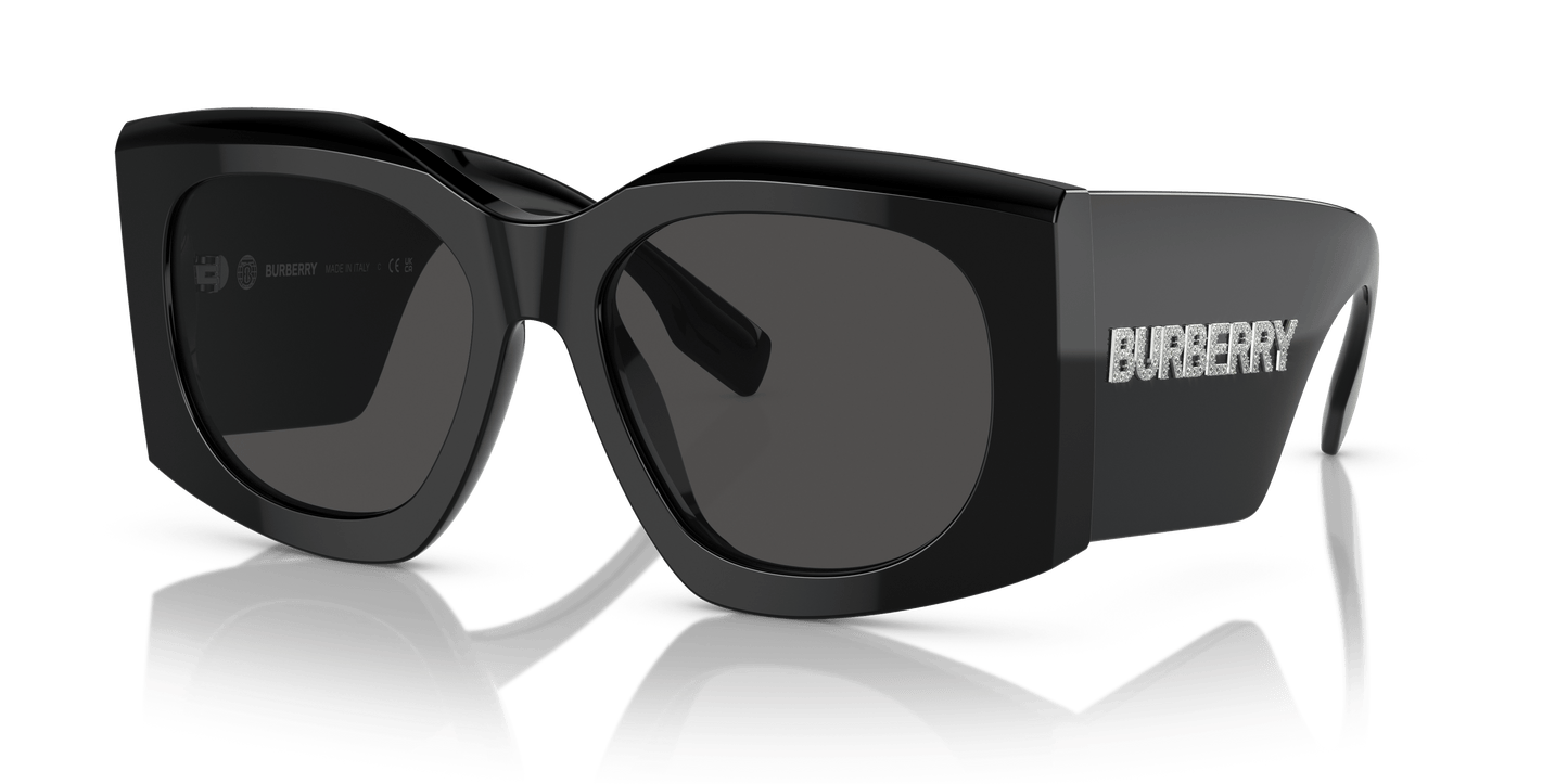 משקפי שמש בורברי שחור-אפור כהה | BURBERRY BE4388U Madeline Black-Dark Grey