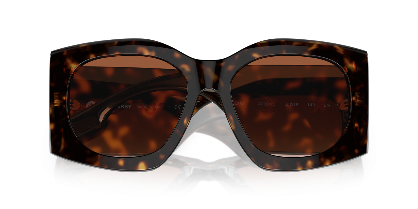 משקפי שמש בורברי בצבע חום כהה הוואנה | BURBERRY BE4388U Madeline Dark Havana-Brown Gradient