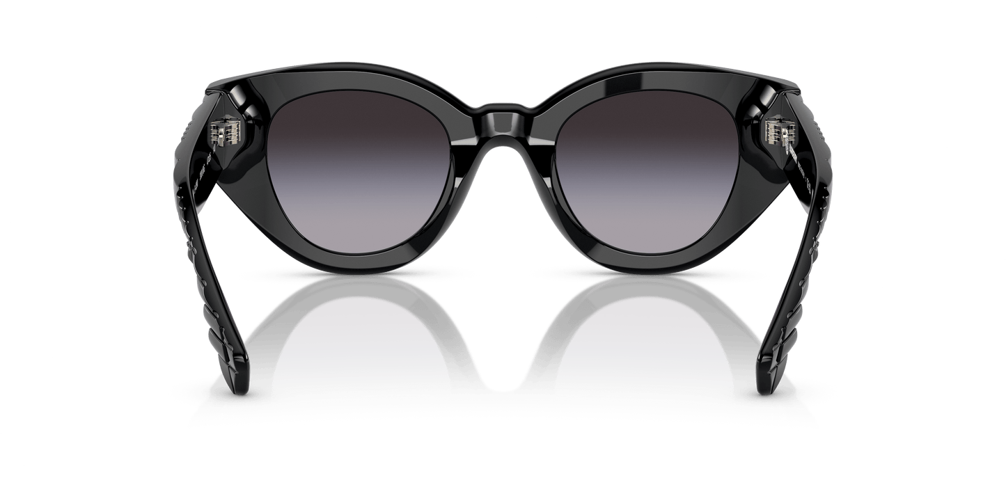 משקפי שמש בורברי שחור-אפור שיפוע | BURBERRY BE4390 Meadow Black-Grey Gradient