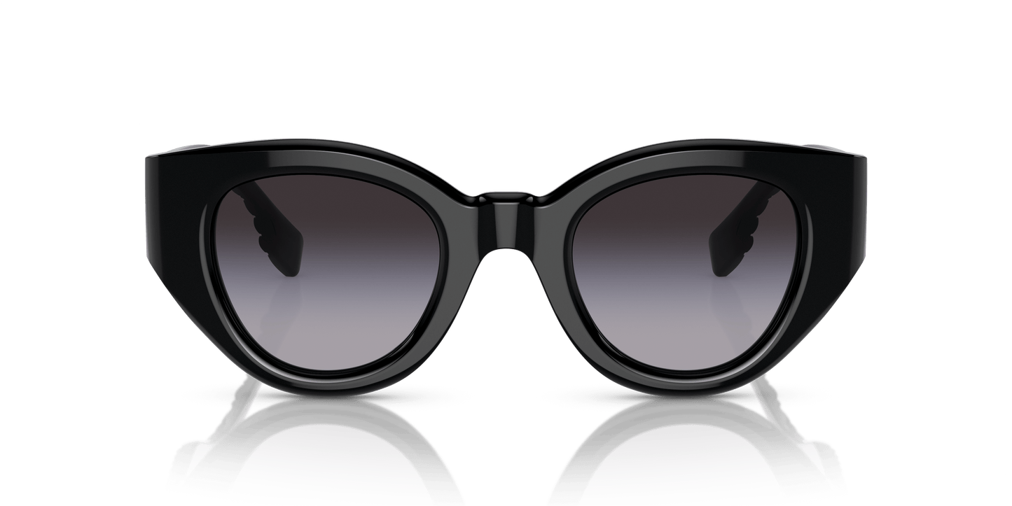 משקפי שמש בורברי שחור-אפור שיפוע | BURBERRY BE4390 Meadow Black-Grey Gradient