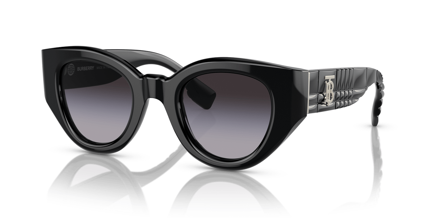 משקפי שמש בורברי שחור-אפור שיפוע | BURBERRY BE4390 Meadow Black-Grey Gradient