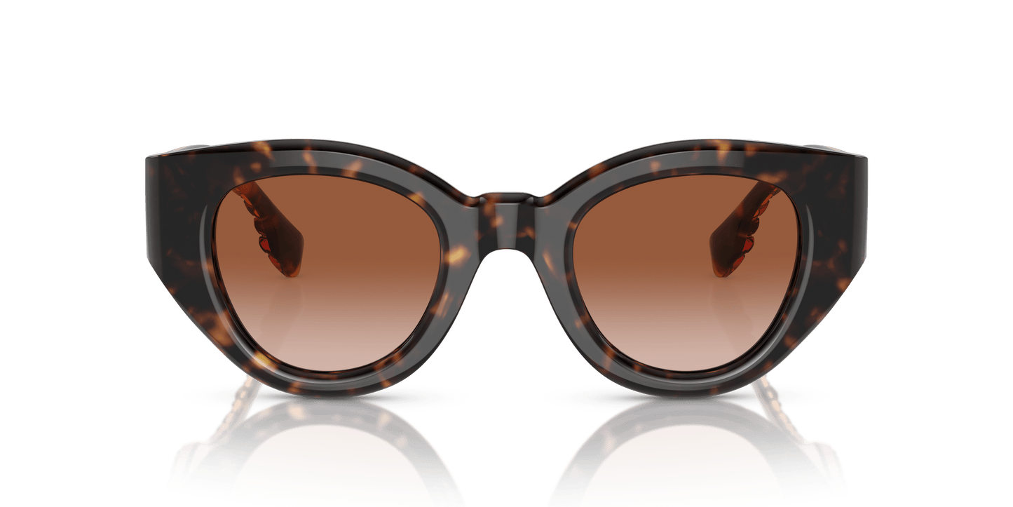 משקפי שמש של ברברי הוואנה כהה-חום שיפוע | BURBERRY BE4390 Meadow Dark Havana-Brown Gradient