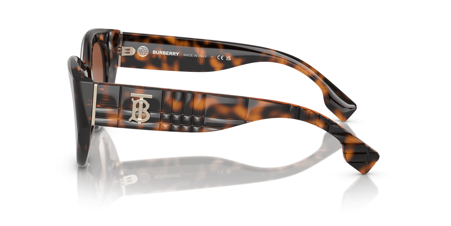 משקפי שמש של ברברי הוואנה כהה-חום שיפוע | BURBERRY BE4390 Meadow Dark Havana-Brown Gradient
