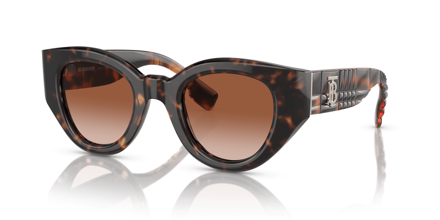 משקפי שמש של ברברי הוואנה כהה-חום שיפוע | BURBERRY BE4390 Meadow Dark Havana-Brown Gradient