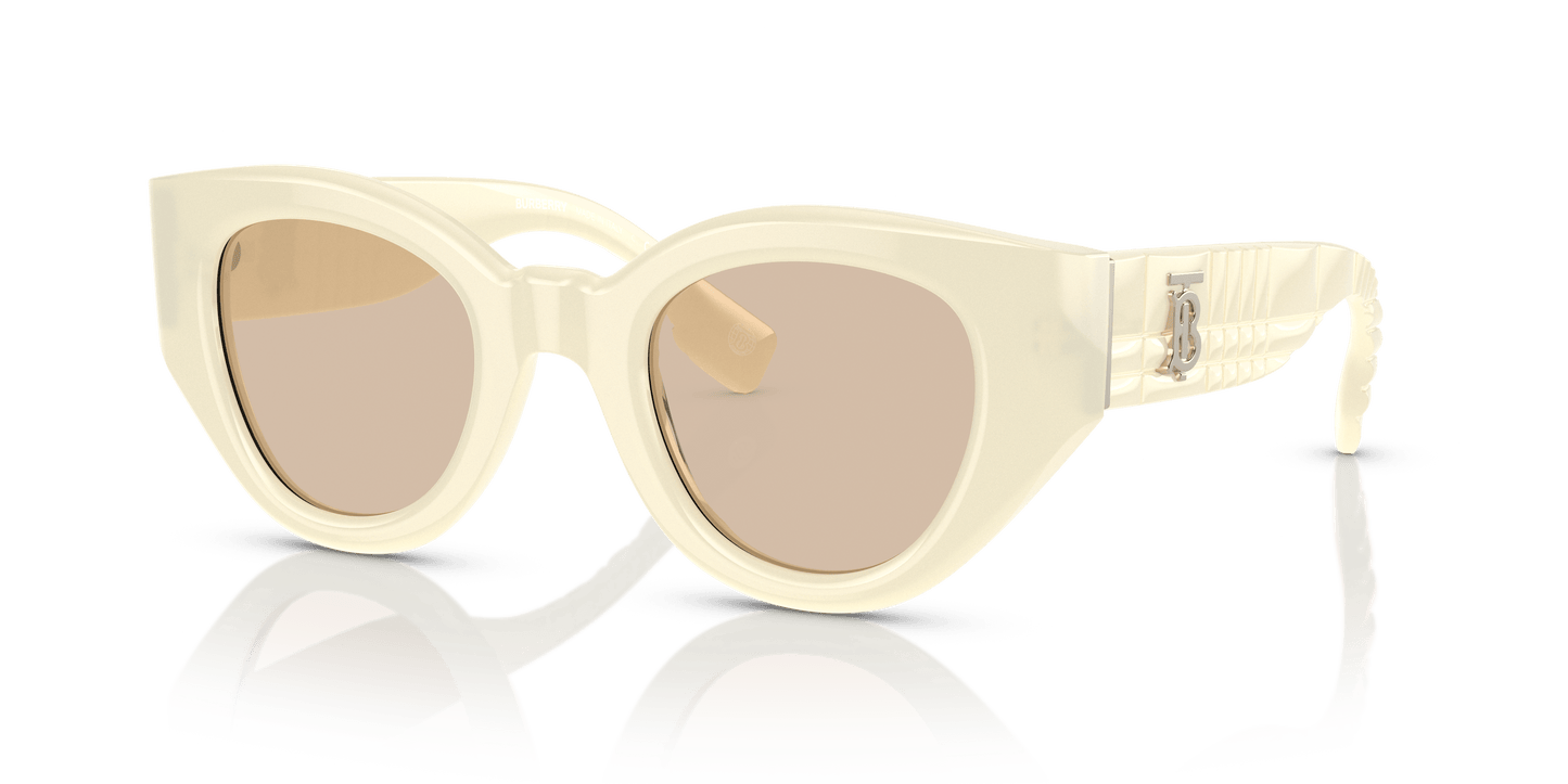 משקפי שמש בורברי אייבורי-חום בהיר | BURBERRY BE4390 Meadow Ivory-Light Brown