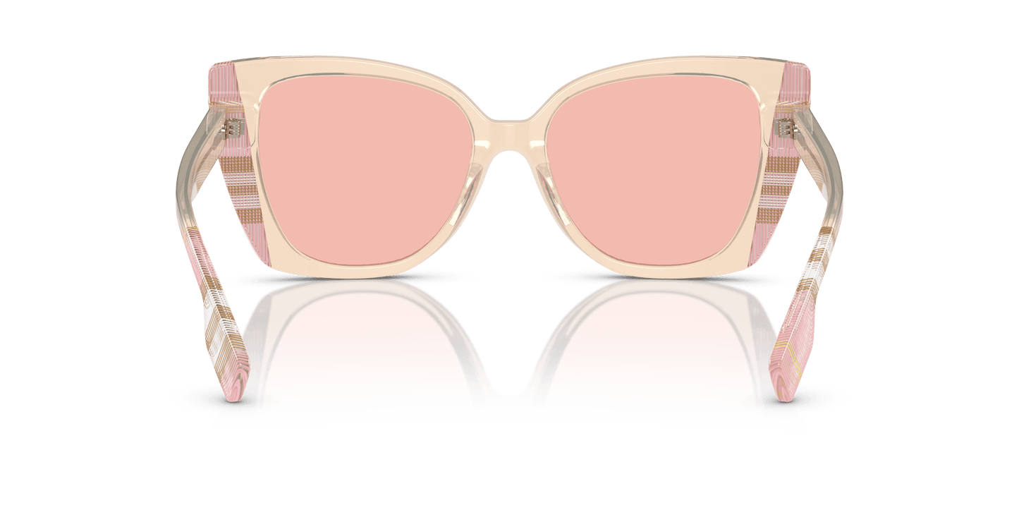 משקפי שמש בורברי ורוד/צ'ק ורוד-ורוד בהיר | BURBERRY BE4393 Meryl Pink/Check Pink-Light Pink