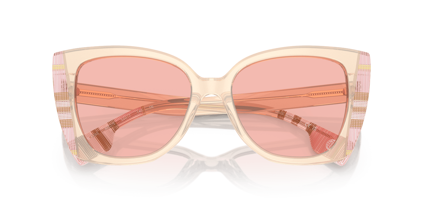משקפי שמש בורברי ורוד/צ'ק ורוד-ורוד בהיר | BURBERRY BE4393 Meryl Pink/Check Pink-Light Pink