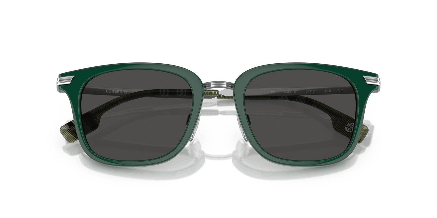 Burberry Sunglasses Green-Dark Grey | BURBERRY BE4395 Peter Green-Dark Grey