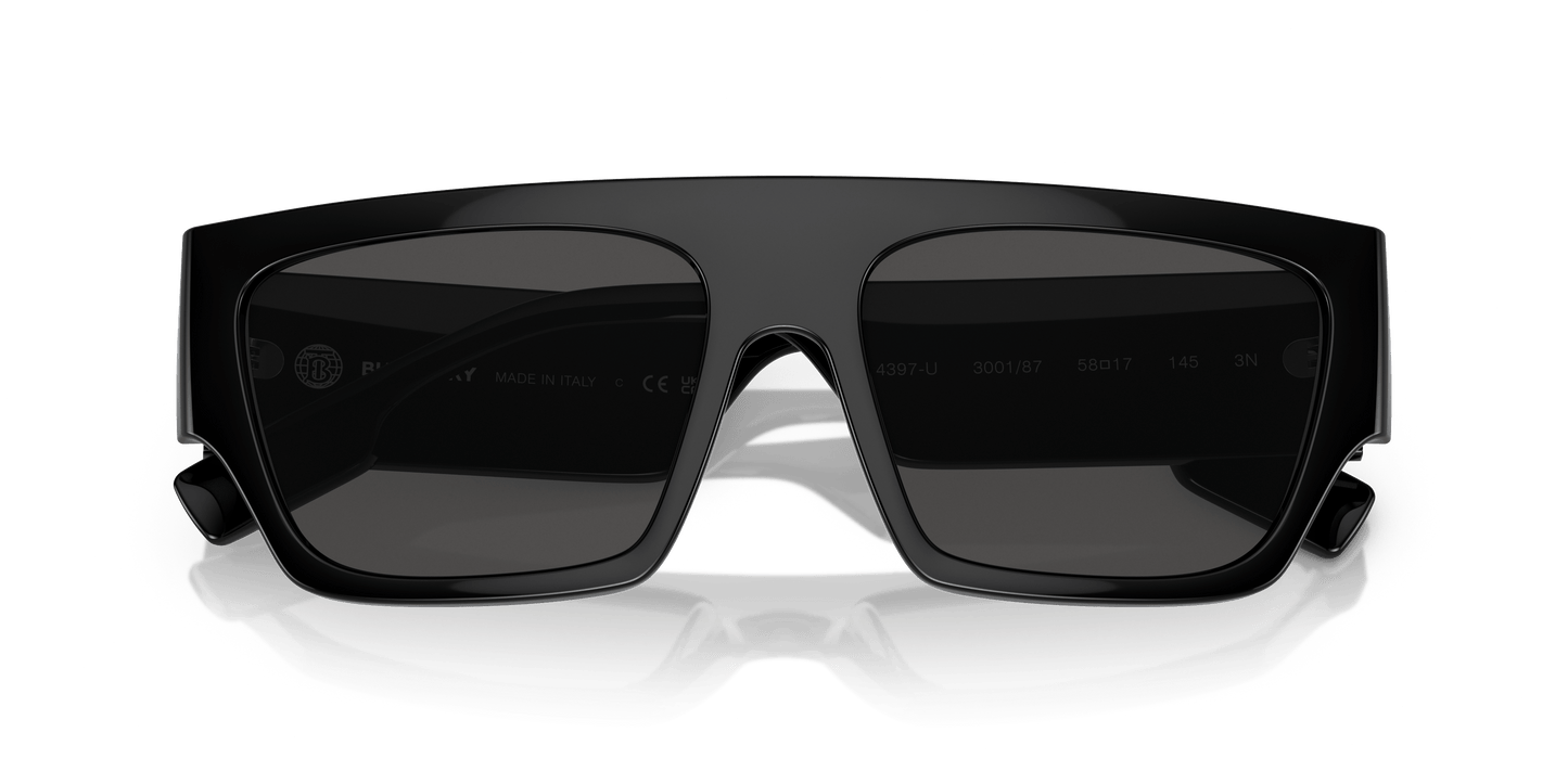 משקפי שמש בורברי שחור-אפור כהה | BURBERRY BE4397U Micah Black-Dark Grey