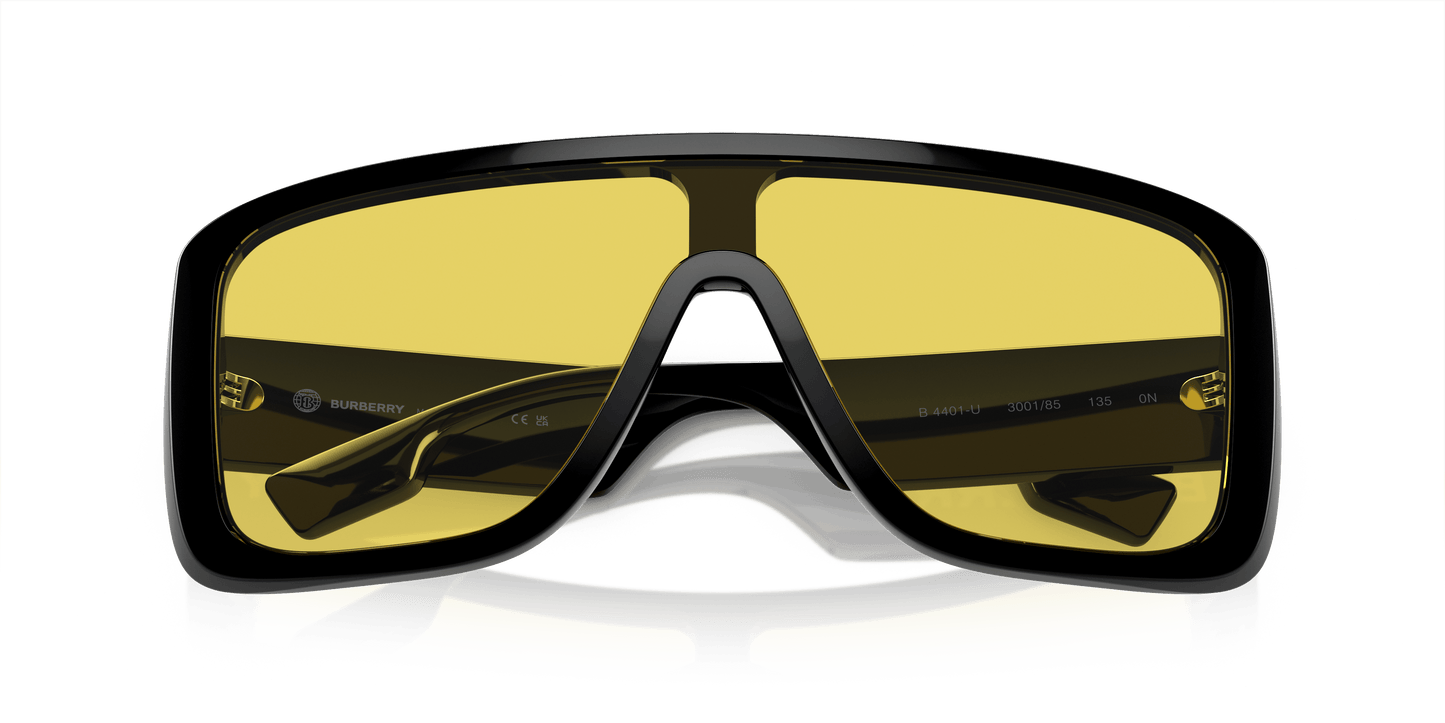 משקפי שמש בורברי שחור-צהוב | BURBERRY BE4401U Black-Yellow