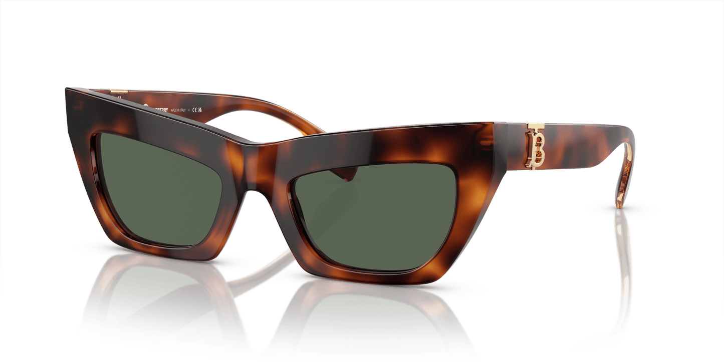 משקפי שמש של ברברי הוואנה בהירה-ירוק כהה | BURBERRY BE4405 Light Havana-Dark Green