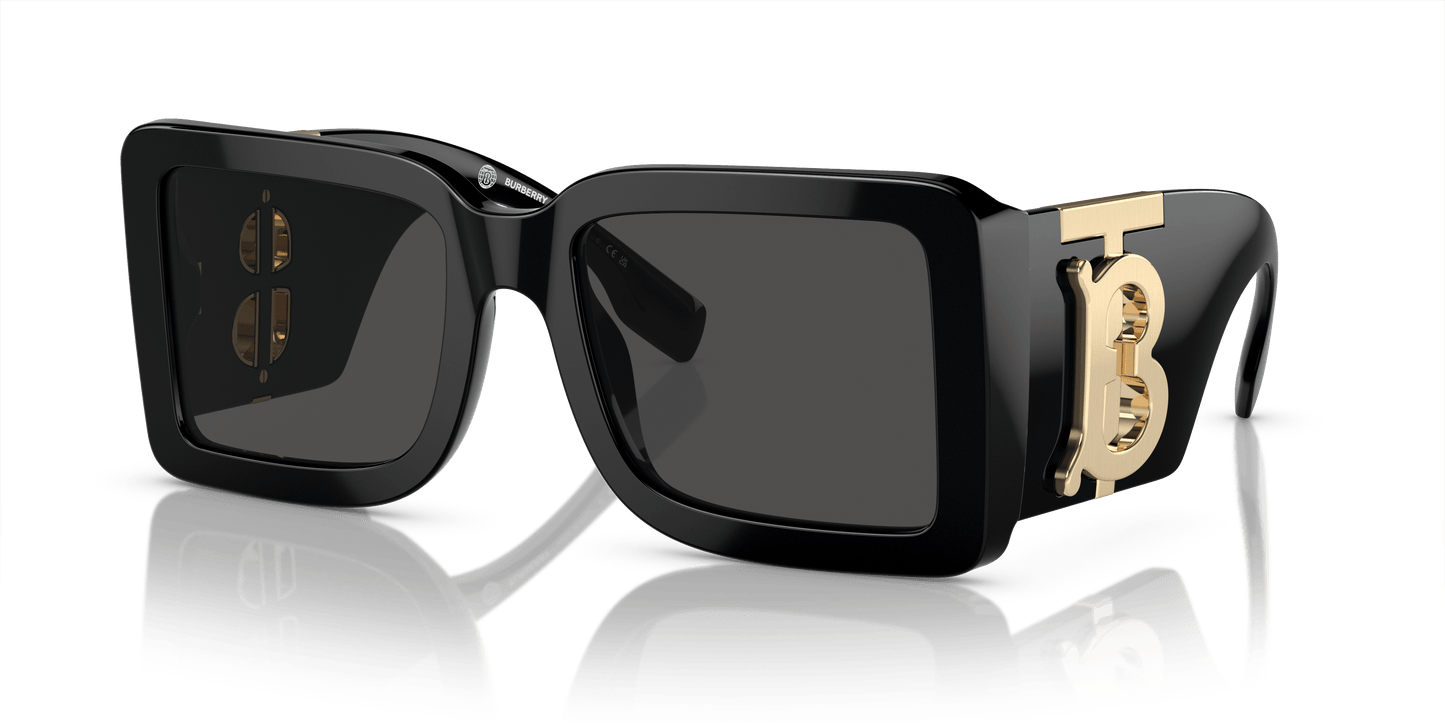 משקפי שמש בורברי שחור-אפור כהה | BURBERRY BE4406U Black-Dark Grey