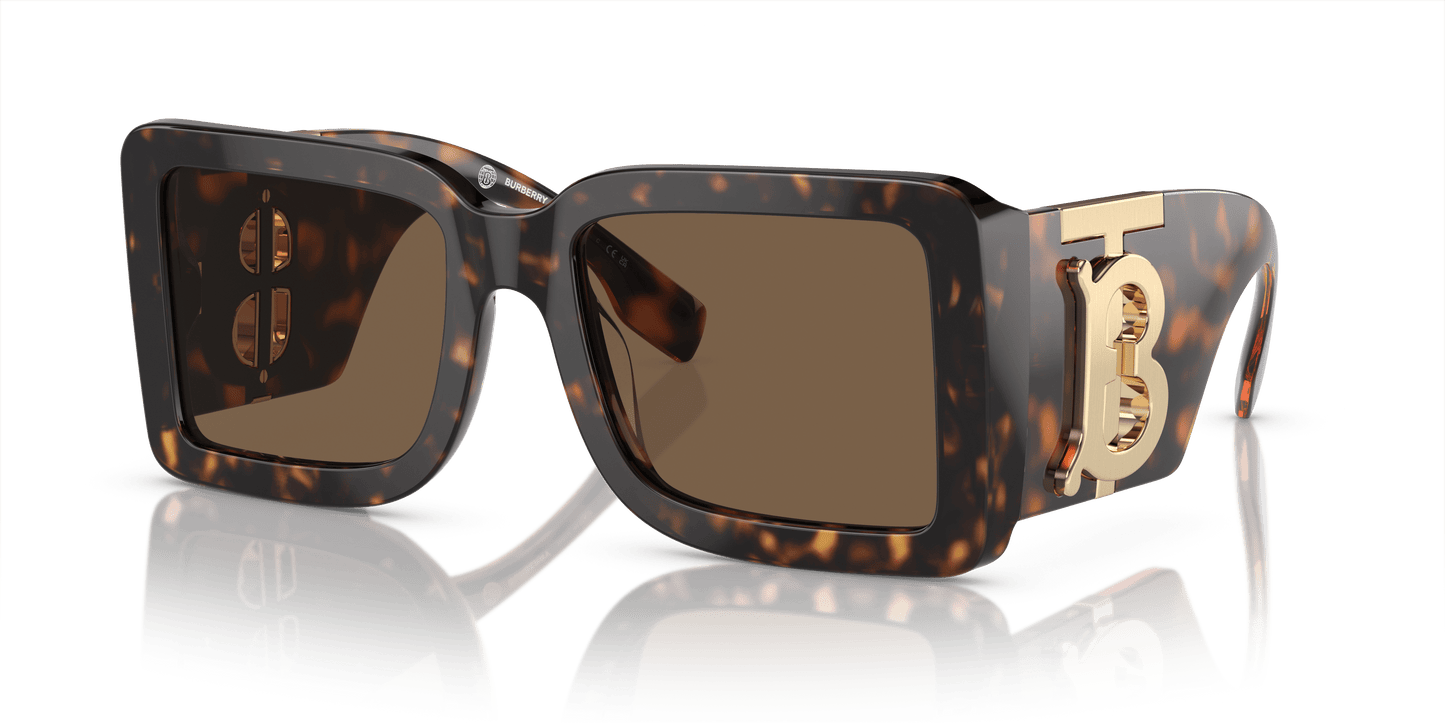 משקפי שמש של ברברי הוואנה כהה-חום כהה | BURBERRY BE4406U Dark Havana-Dark Brown