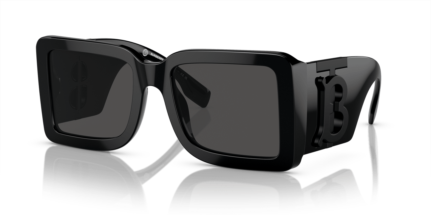 משקפי שמש בורברי שחור-אפור כהה | BURBERRY BE4406U Black-Dark Grey