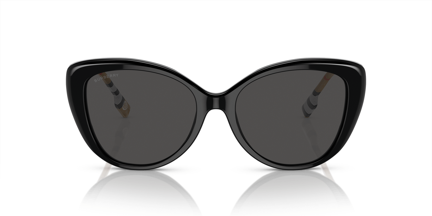 משקפי שמש בורברי שחור-אפור כהה | BURBERRY BE4407 Black-Dark Grey