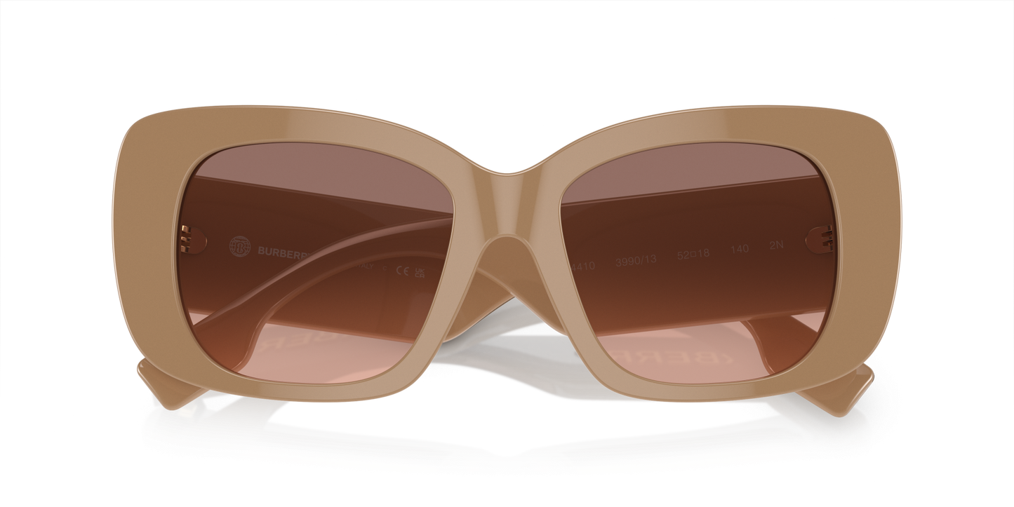 משקפי שמש של ברברי צבע בז'-ורוד חום כהה | BURBERRY BE4410 Beige-Pink Gradient Dark Brown