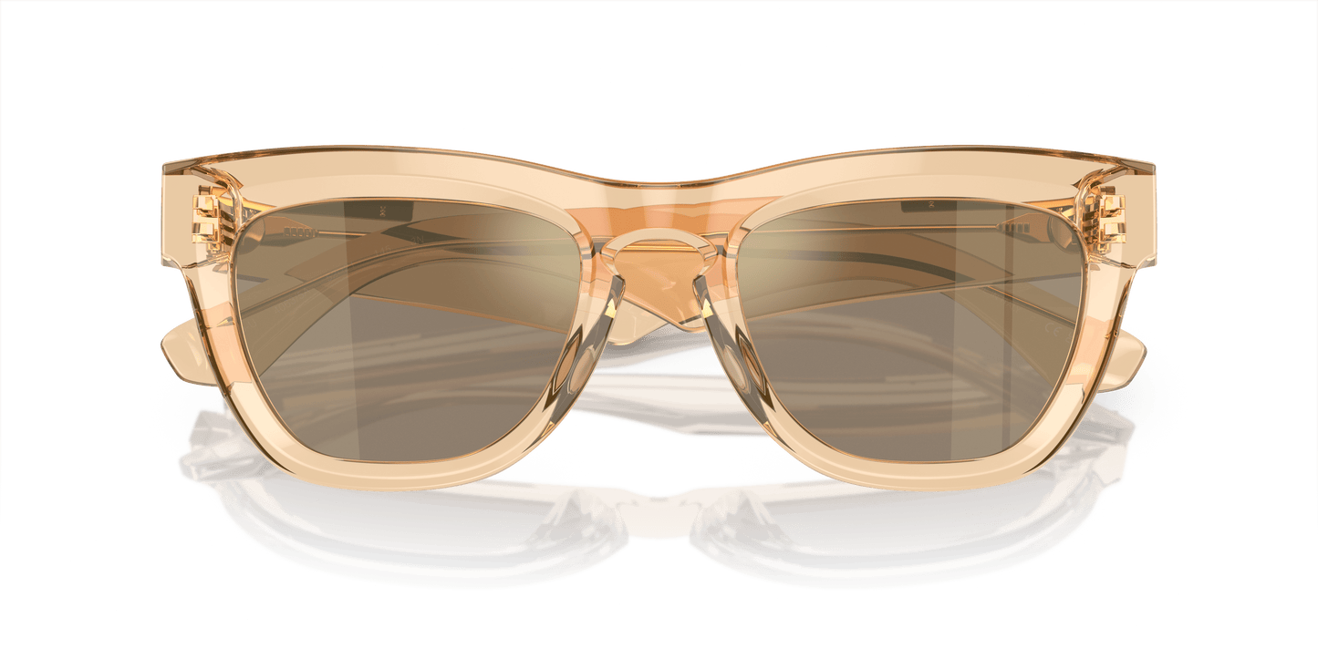 משקפי שמש של ברברי מראה חום-חום בהיר זהב | BURBERRY BE4415U Brown-Light Brown Mirror Gold