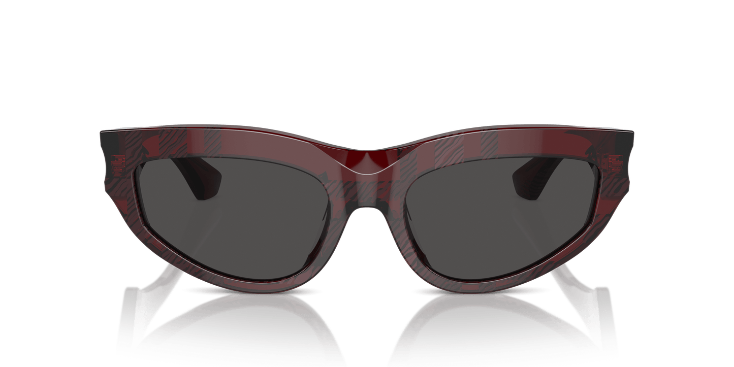 משקפי שמש בורברי צ'ק אדום-אפור כהה | BURBERRY BE4425U Check Red-Dark Grey