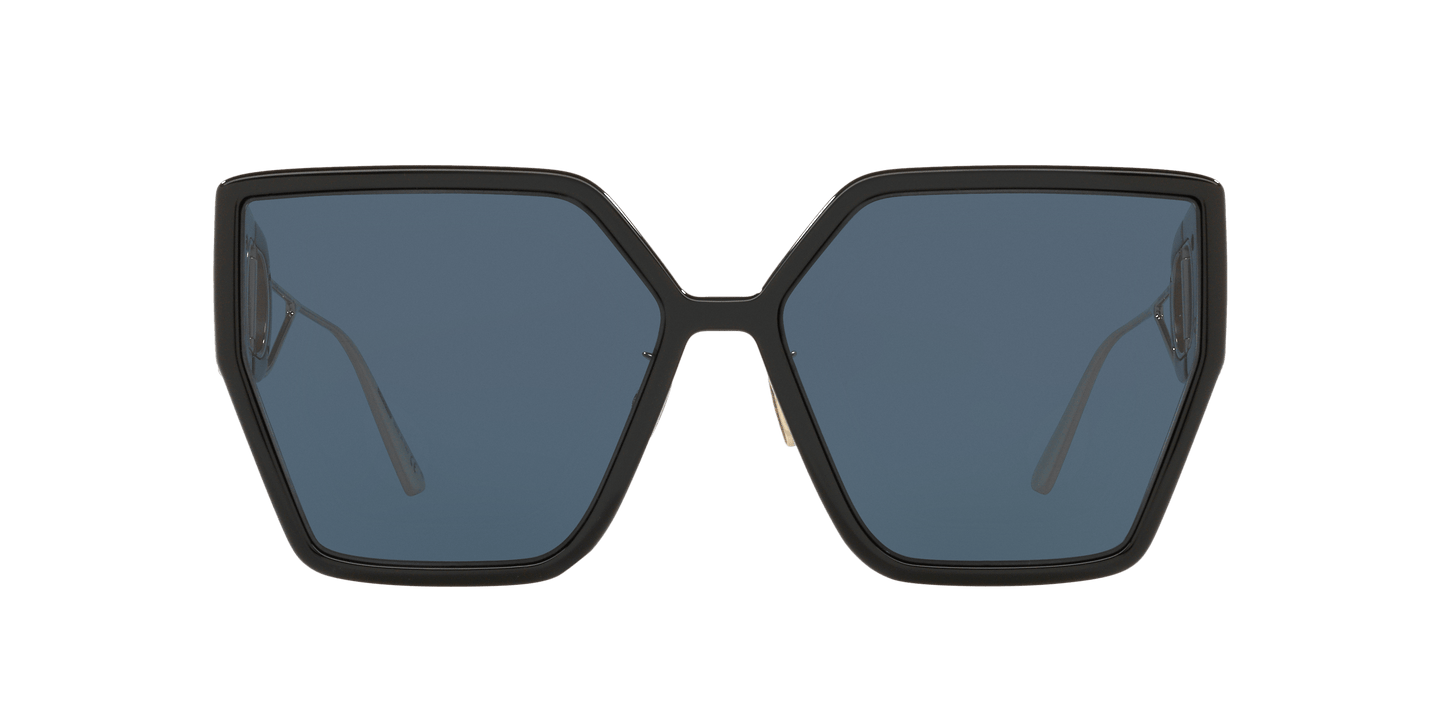 משקפי שמש של דיור שחור וזהב-כחול | Dior 30Montaigne BU Black & Gold-Blue