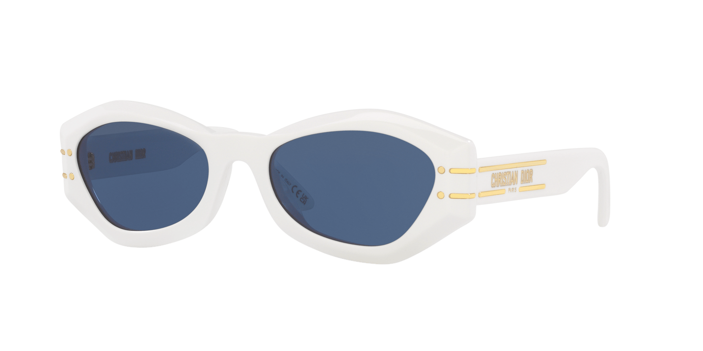 משקפי שמש של דיור לבן כחול | Dior DiorSignature B1U White-Blue