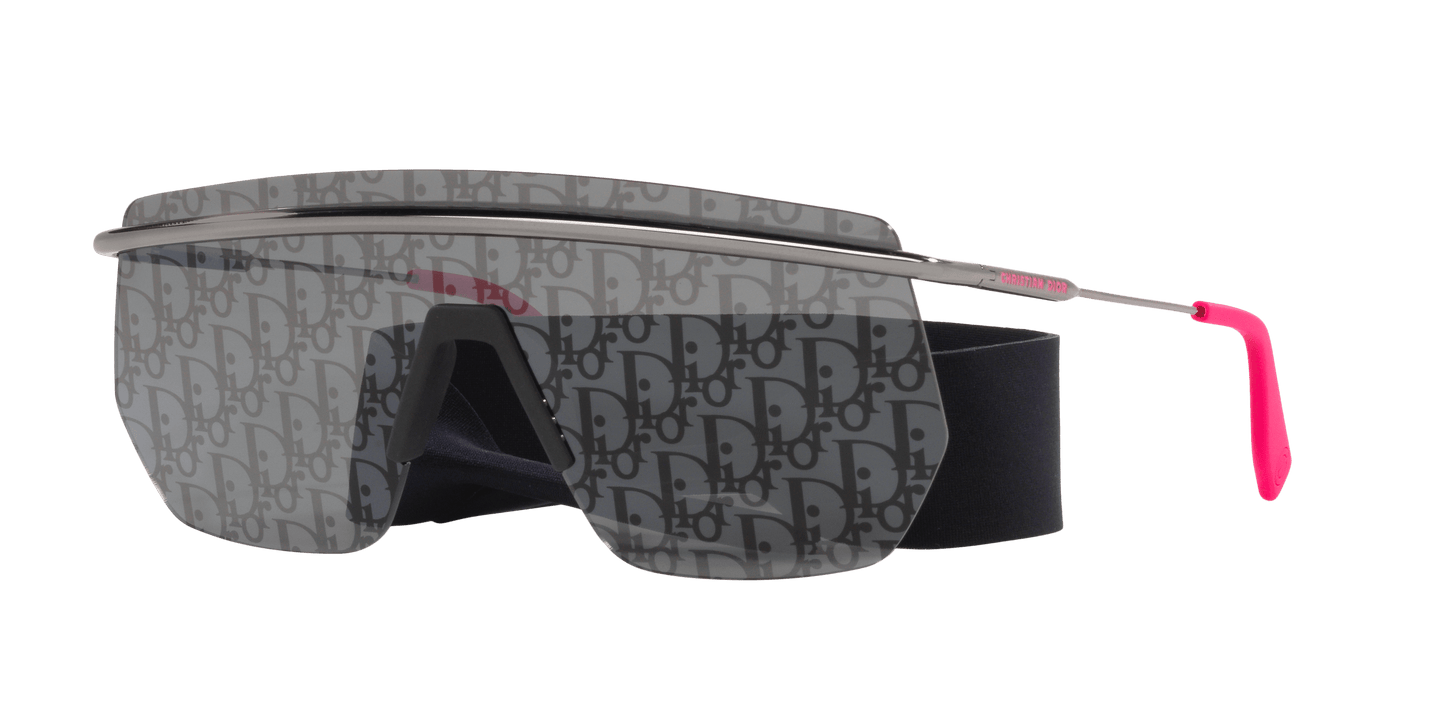 Dior DiorMotion M2I Gunmetal Shiny-Grey Mirror Sunglasses | Dior DiorMotion M2I Gunmetal Shiny-Grey Mirror