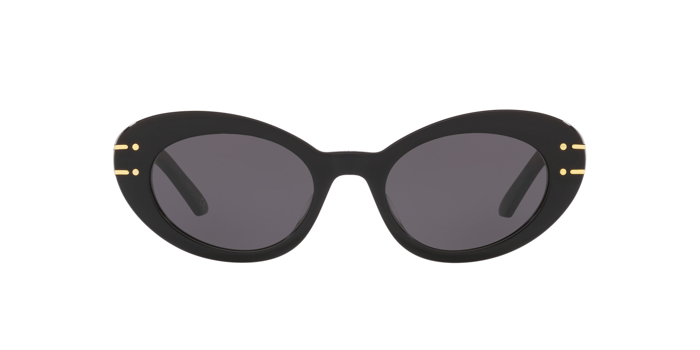 משקפי שמש של דיור שחור מבריק-עשן | Dior DiorSignature B3U Black Shiny-Smoke