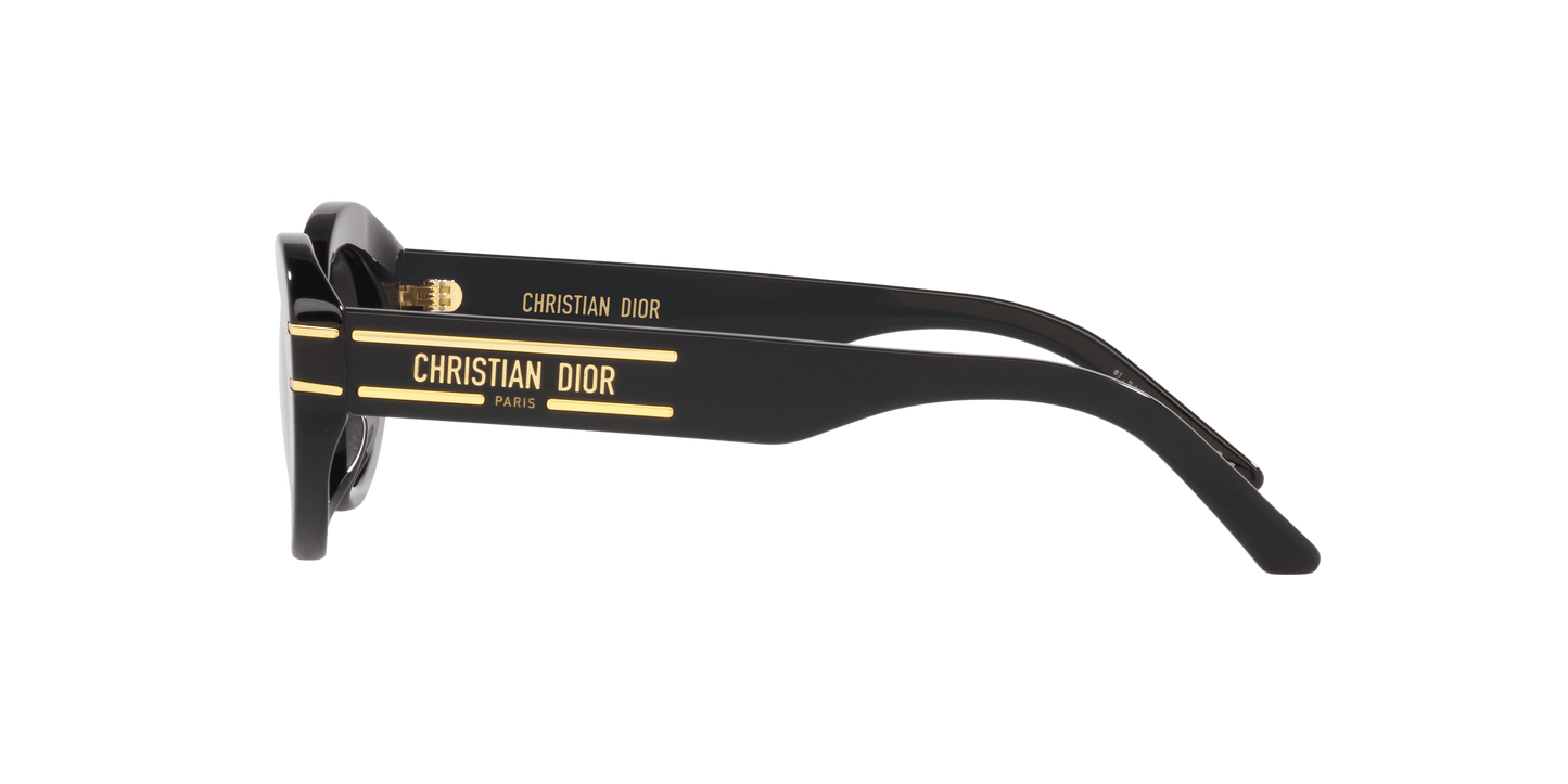 משקפי שמש של דיור שחור מבריק-עשן | Dior DiorSignature B3U Black Shiny-Smoke