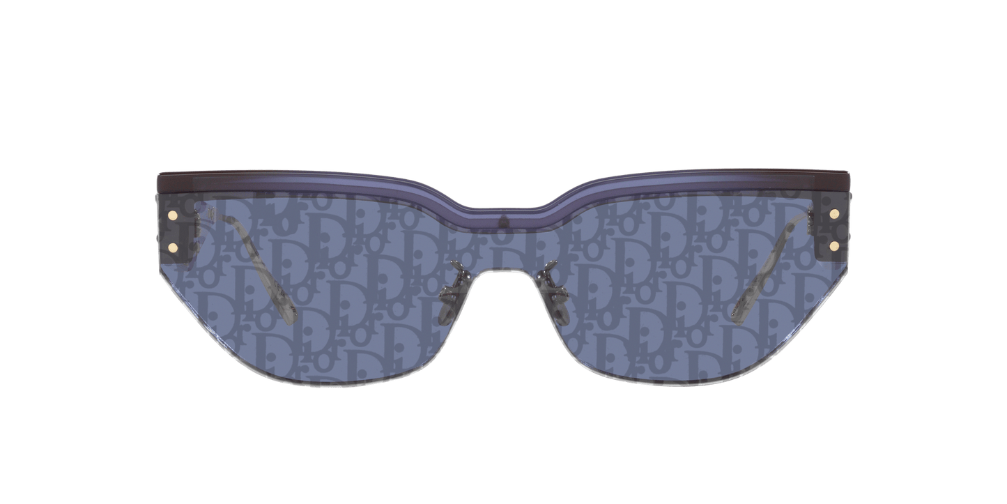 משקפי שמש של דיור כחול מבריק-כחול | Dior DiorClub M3U Blue Shiny-Blue