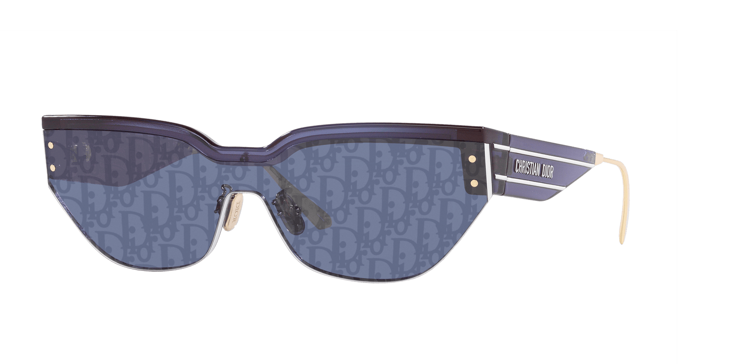 משקפי שמש של דיור כחול מבריק-כחול | Dior DiorClub M3U Blue Shiny-Blue
