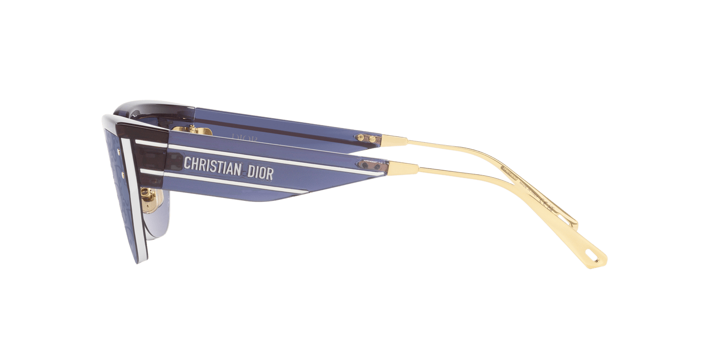 משקפי שמש של דיור כחול מבריק-כחול | Dior DiorClub M3U Blue Shiny-Blue