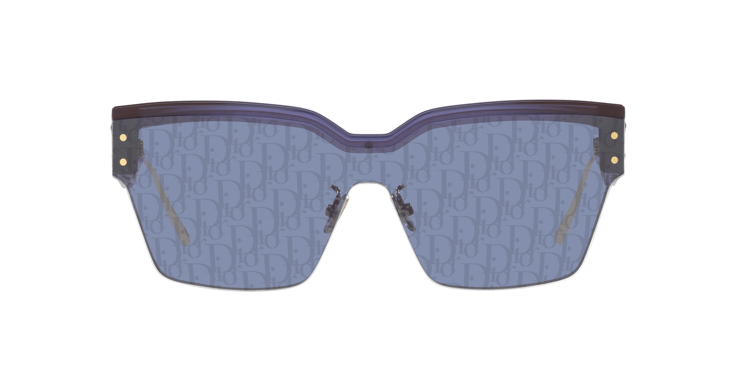 משקפי שמש של דיור כחול מבריק-כחול | Dior DiorClub M4U Blue Shiny-Blue