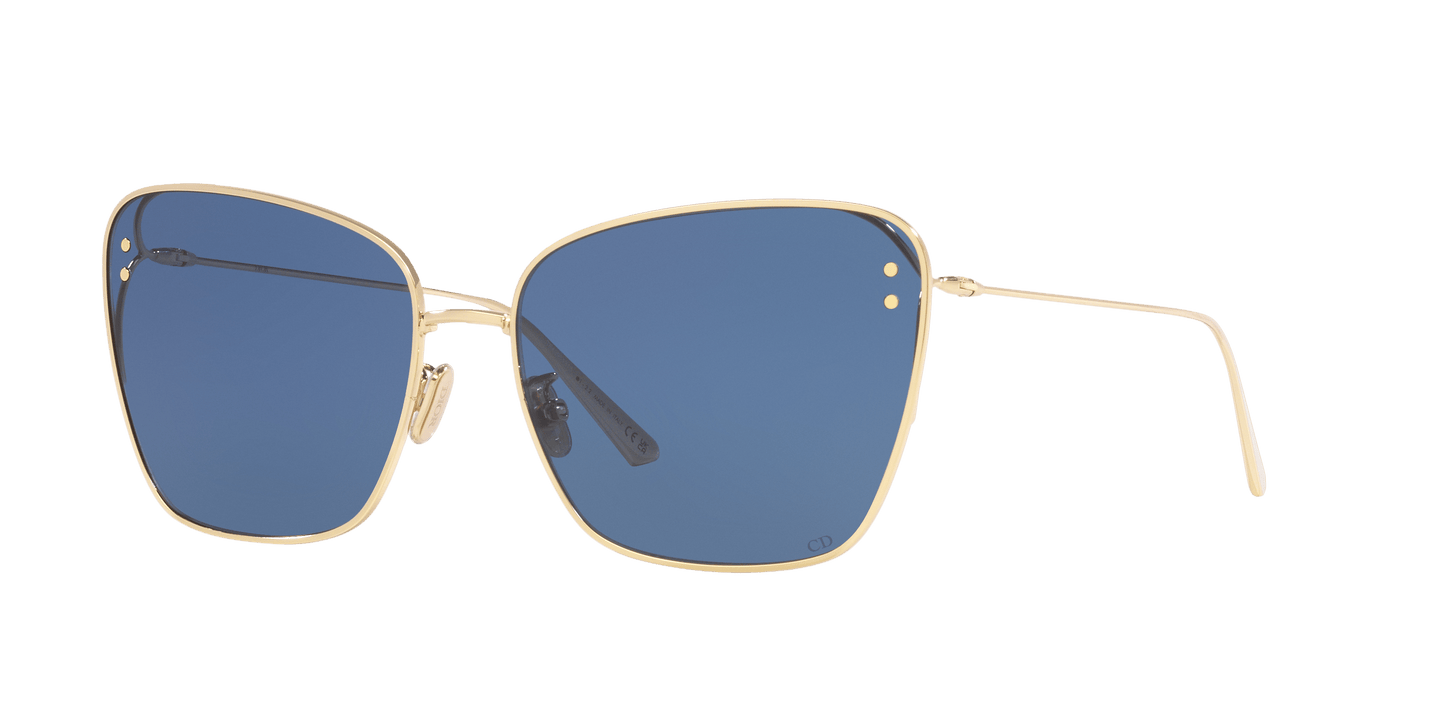 משקפי שמש של דיור זהב מבריק-כחול | Dior MissDior B2U Gold Shiny-Blue