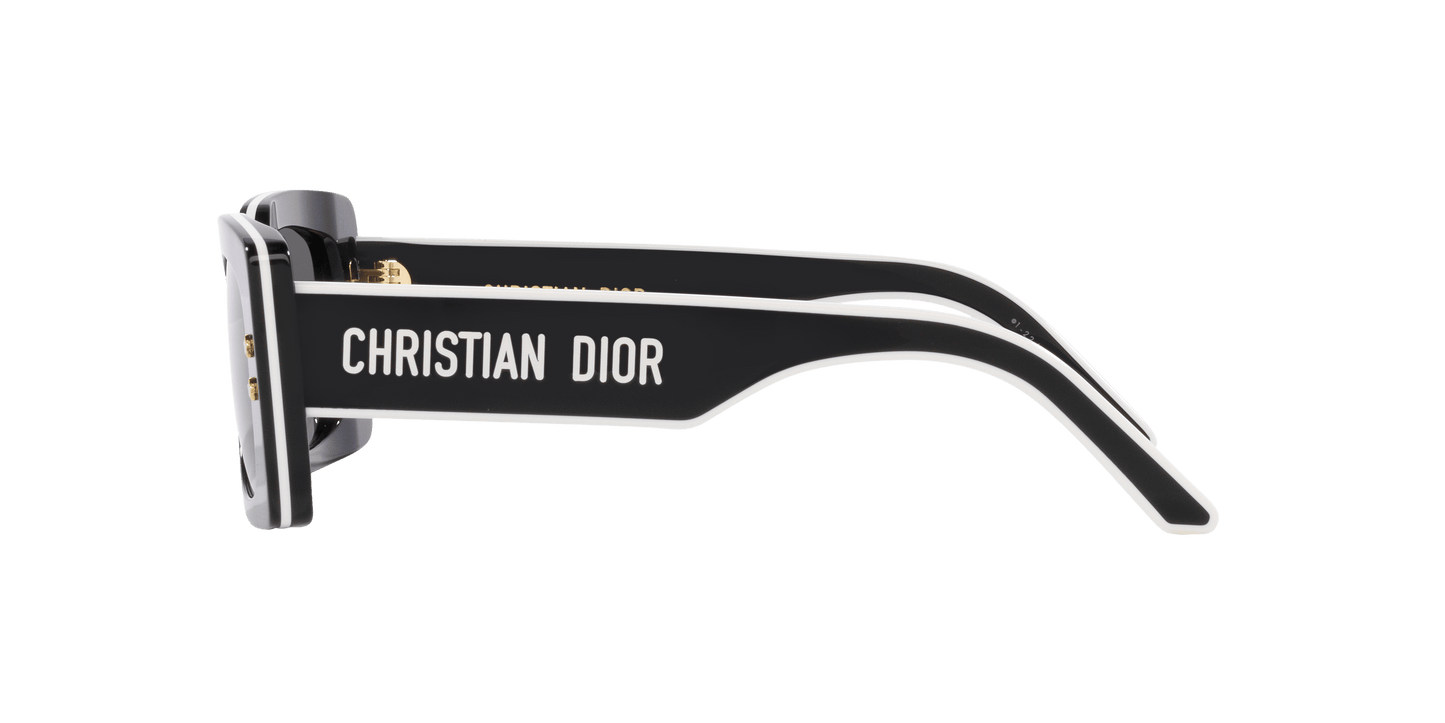 משקפי שמש קוסטה מבריק נמר קוורי-מראה ירוקה | Dior DiorPacific S1U Black Shiny-Smoke