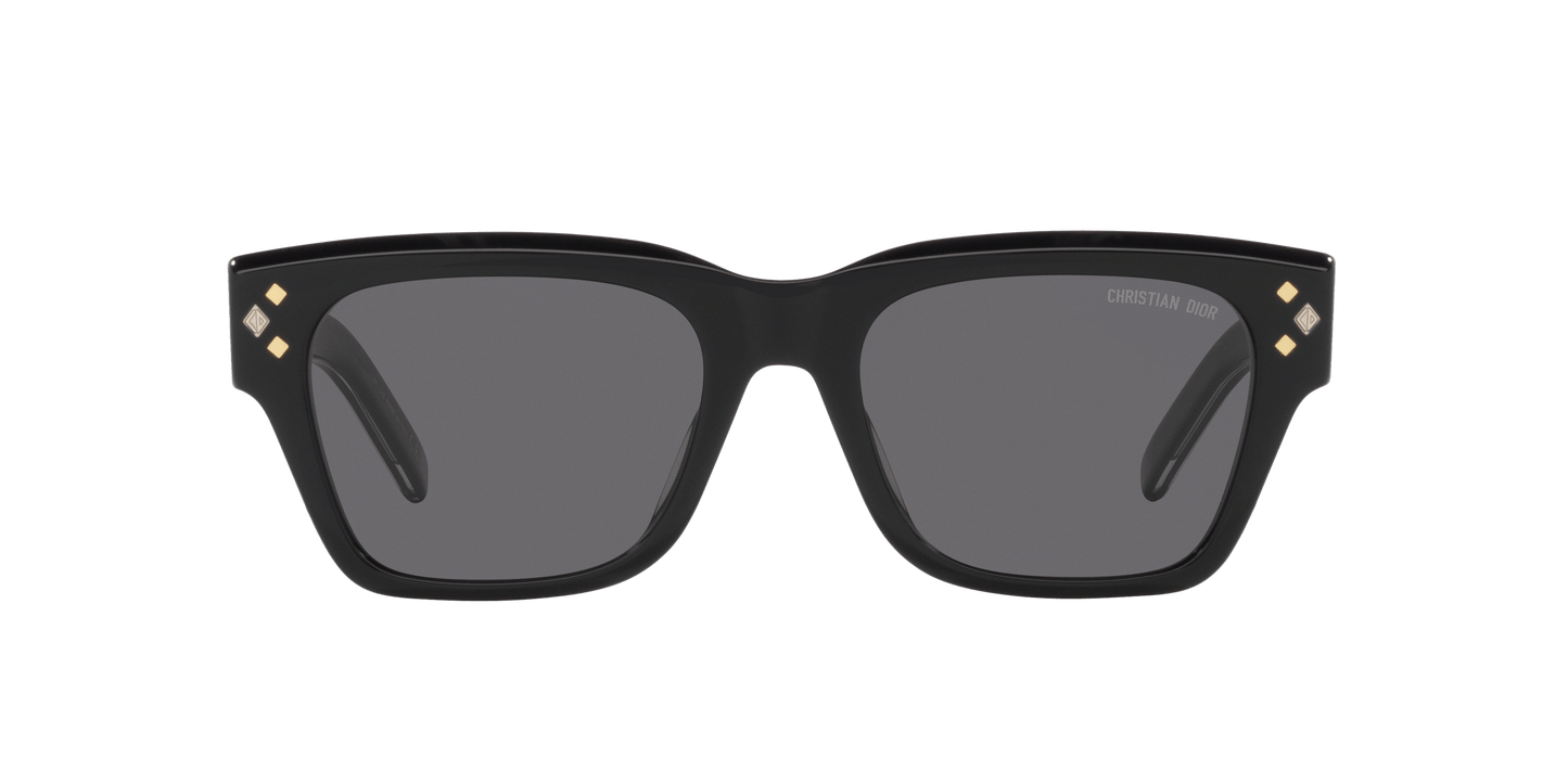 Dior CD Diamond S2 Black Shiny-Smoke Sunglasses