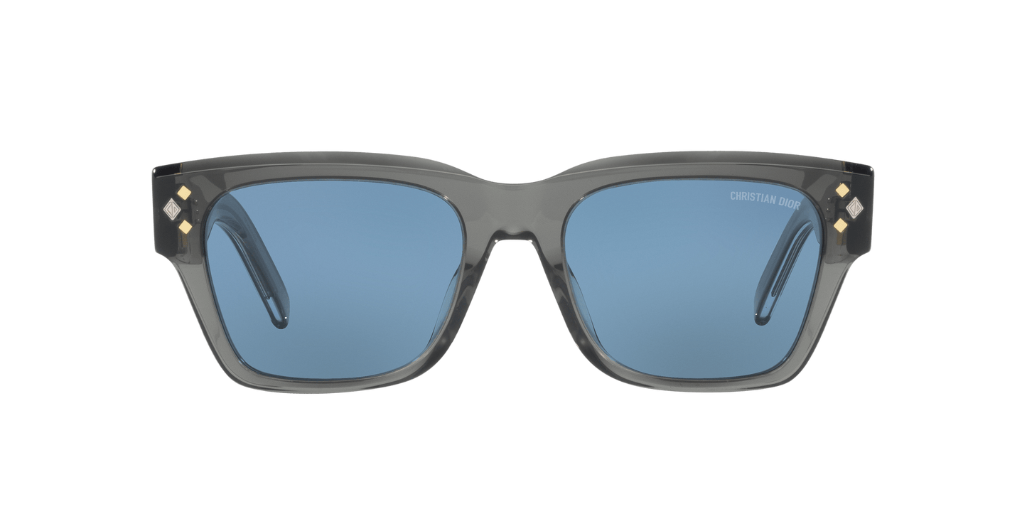 משקפי שמש של דיור כחול מבריק-סגול | Dior CD Diamond S2 Blue Shiny-Purple