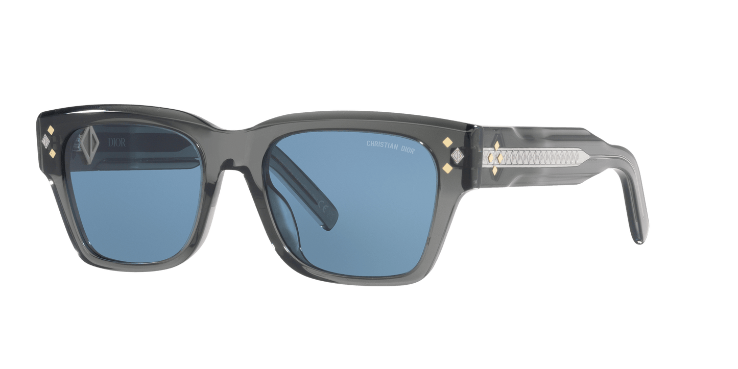 משקפי שמש של דיור כחול מבריק-סגול | Dior CD Diamond S2 Blue Shiny-Purple